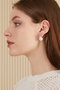 Heliophilia Silver Pendientes de Plata con Circón